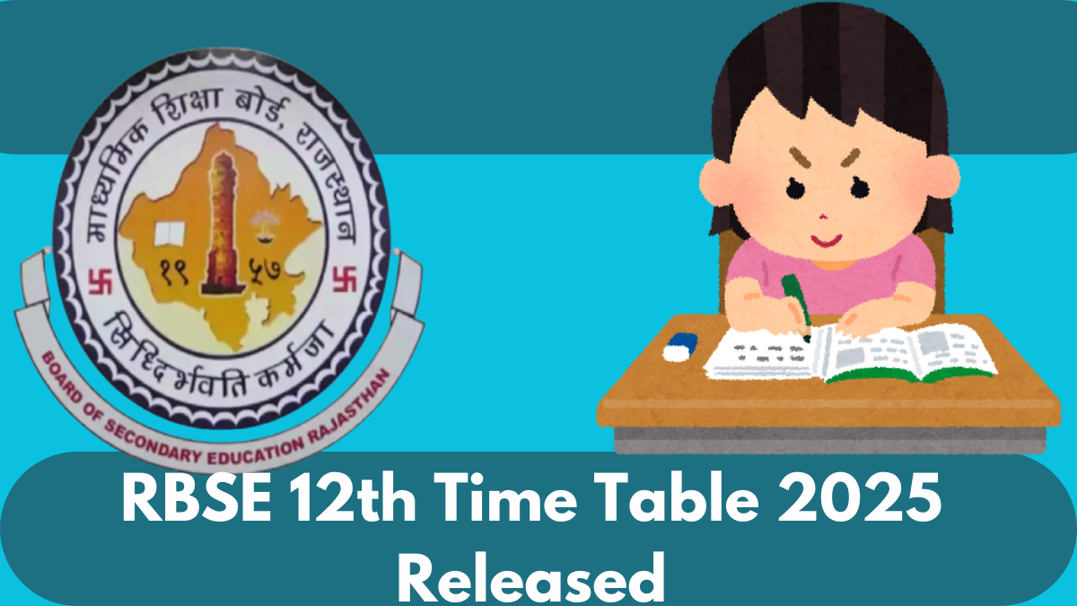 RBSE 12th Time Table 2025 Released: Download Science, Arts, Commerce PDF at rajeduboard.rajasthan.gov.in